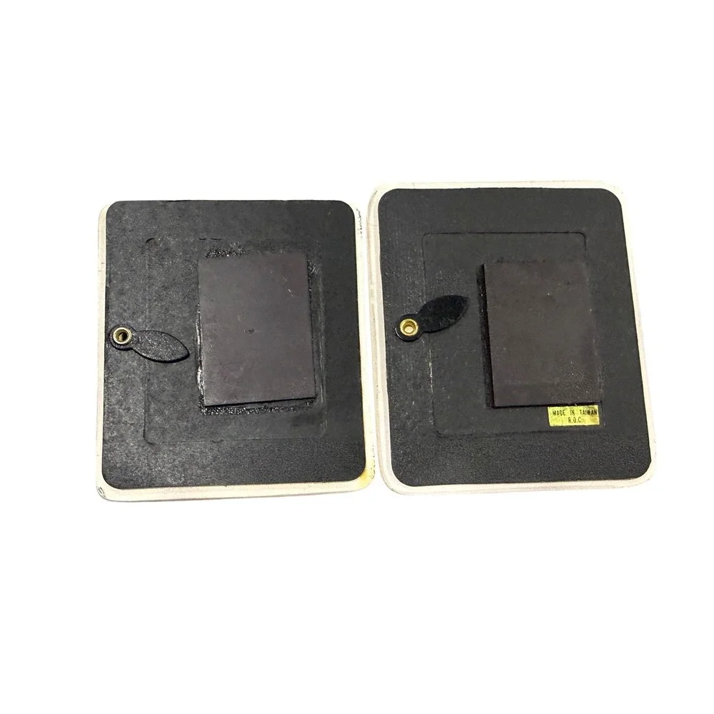 Vintage I Love My Grandma Grandpa Ceramic Magnet Picture Frames Set Pair Taiwan